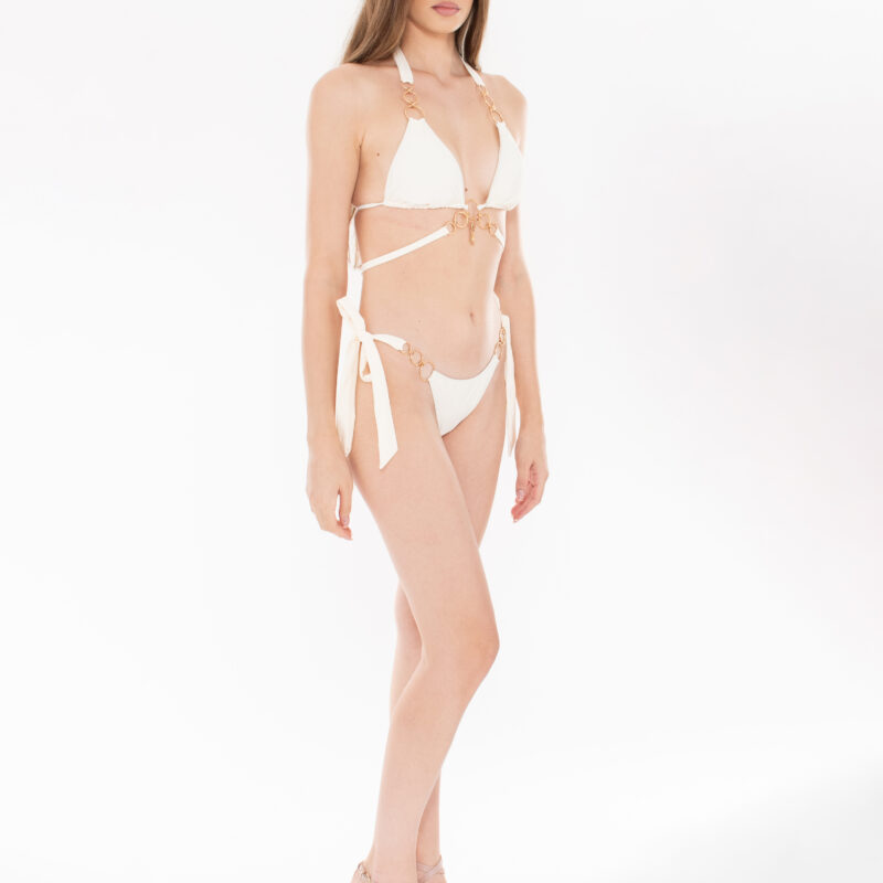 INFATUATION OFF WHITE TIE-SIDE BOTTOM