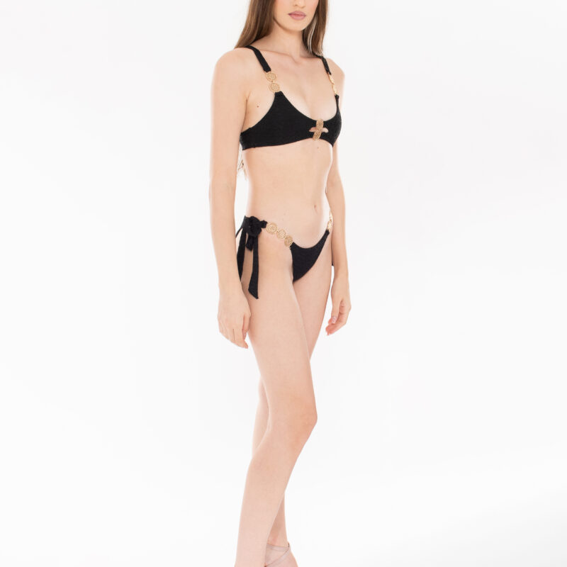 LEO BLACK TIE-SIDE BOTTOM